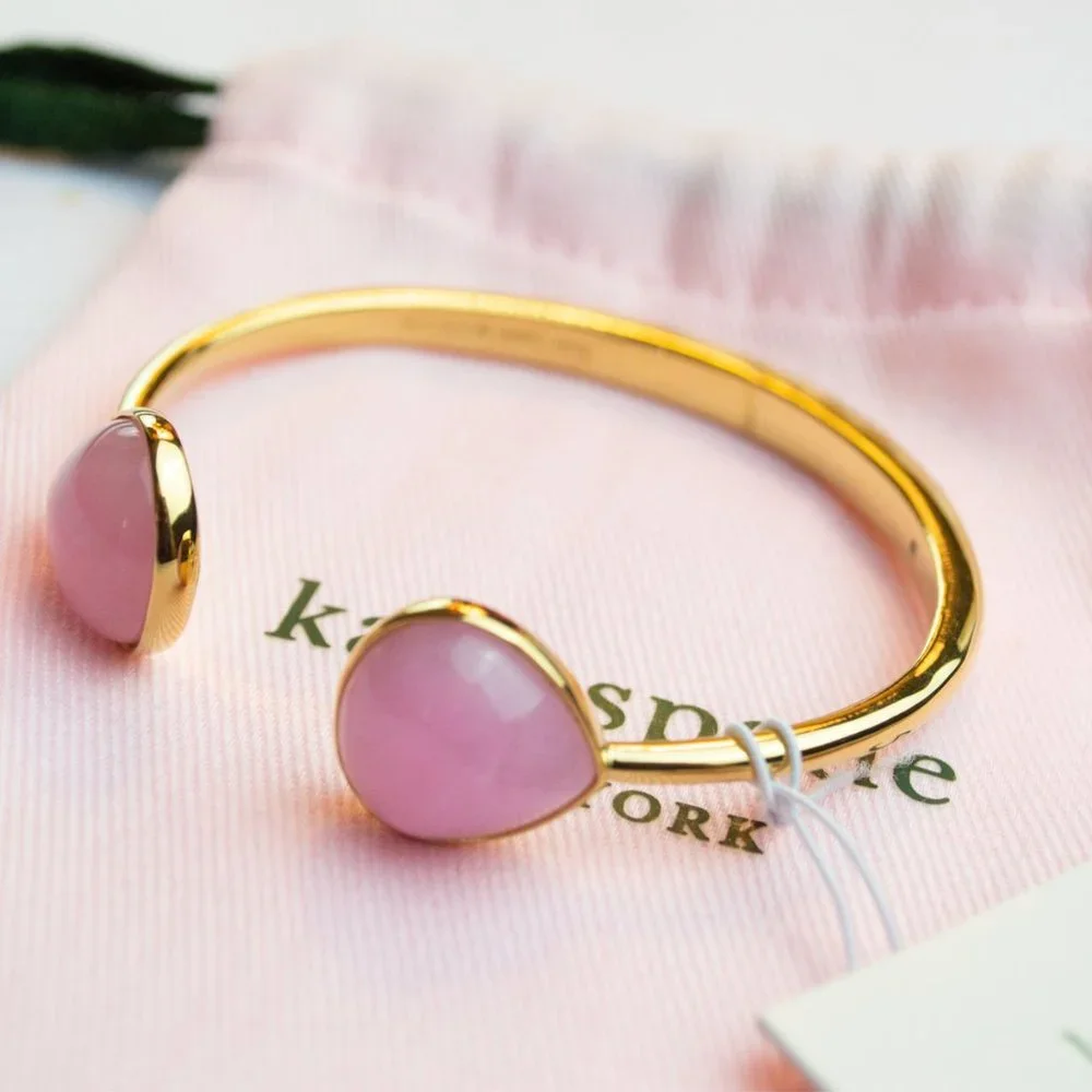 kate spade Pink Pearl Hinged Cuff Bracelet - Picture 5 of 10